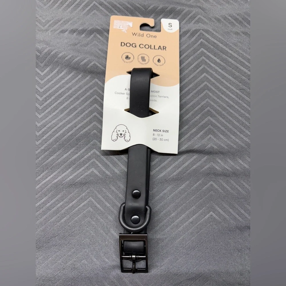Wild One Black Dog Collar NWT Size Small